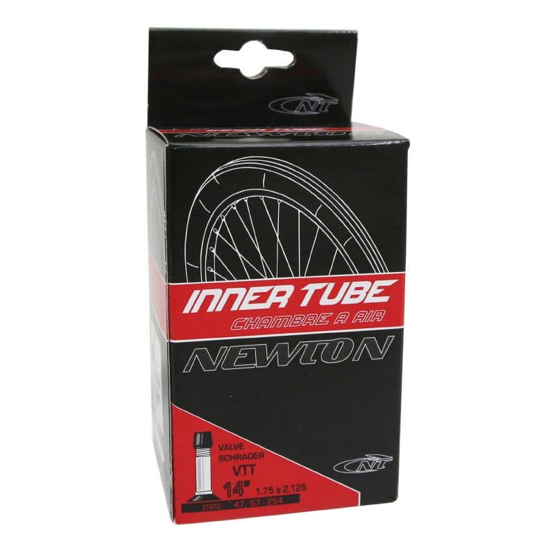 Chambre à Air VTT / BMX Newton 14x1.75/2.125 350A valve Schrader (lot de 2) XBIKE Réunion